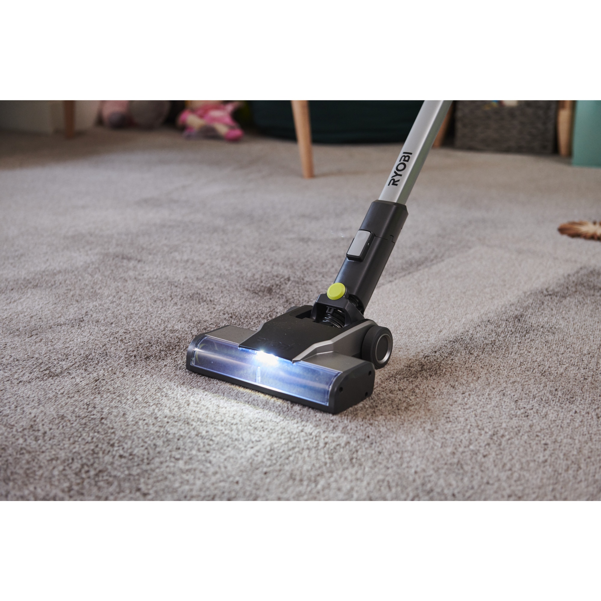Aspirator vertical RYOBI 18V ONE- 5133005657, putere de aspirare 30W, filtrare ciclonica HEPA 12