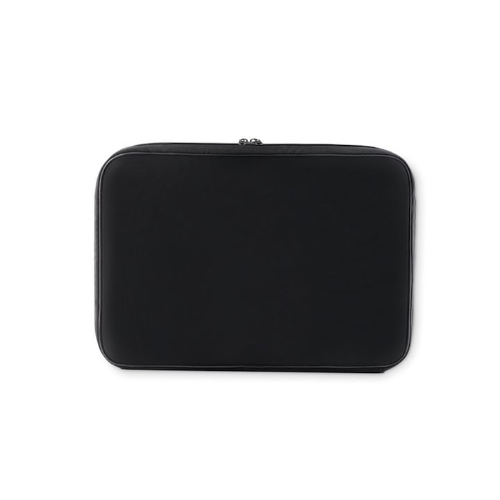 Husa laptop 15 inch, Everestus, 20IAN547, Negru, Poliester, saculet si eticheta bagaj incluse