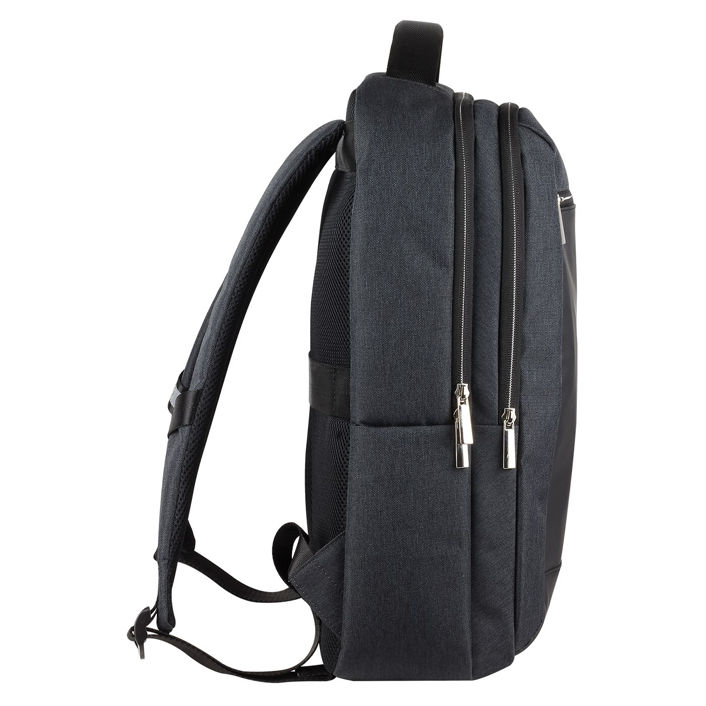 Rucsac barbati, Bugatti, Sera, pentru laptop de 16 inch si documete, Gri antracit
