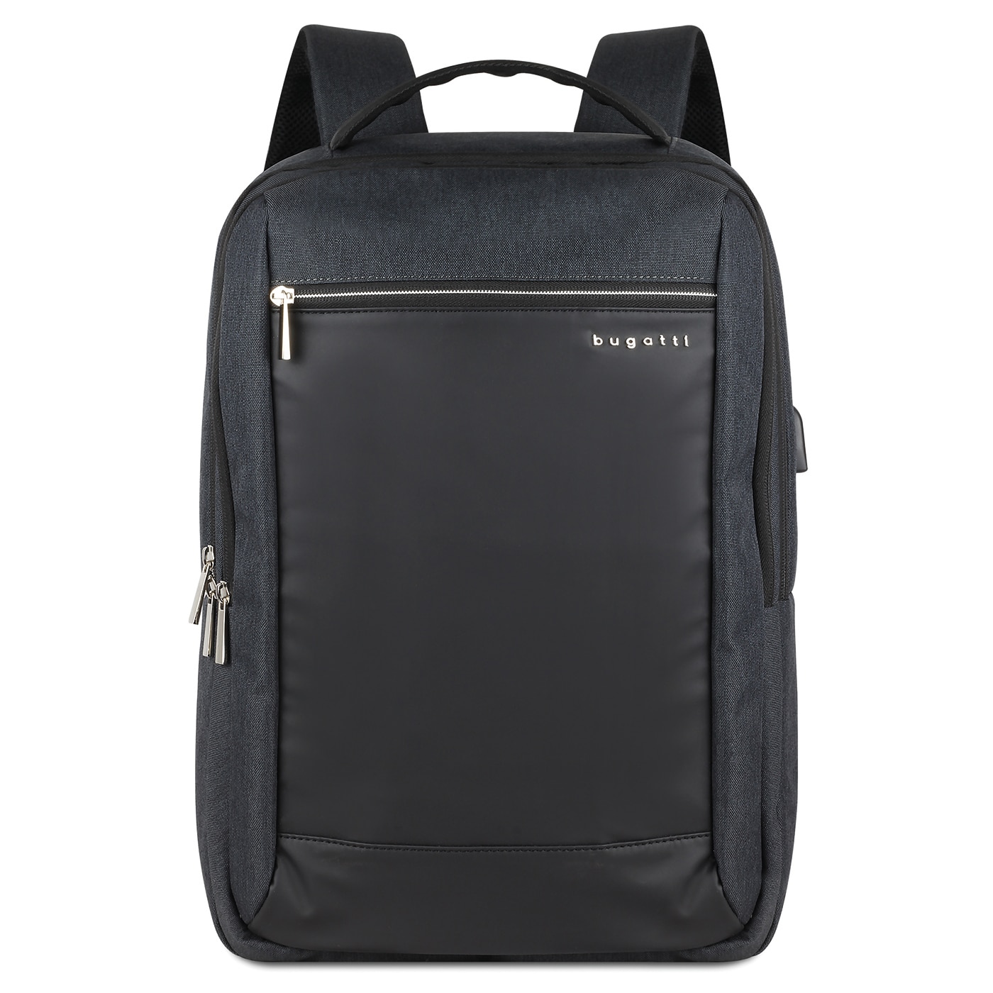 Rucsac barbati, Bugatti, Sera, pentru laptop de 16 inch si documete, Gri antracit