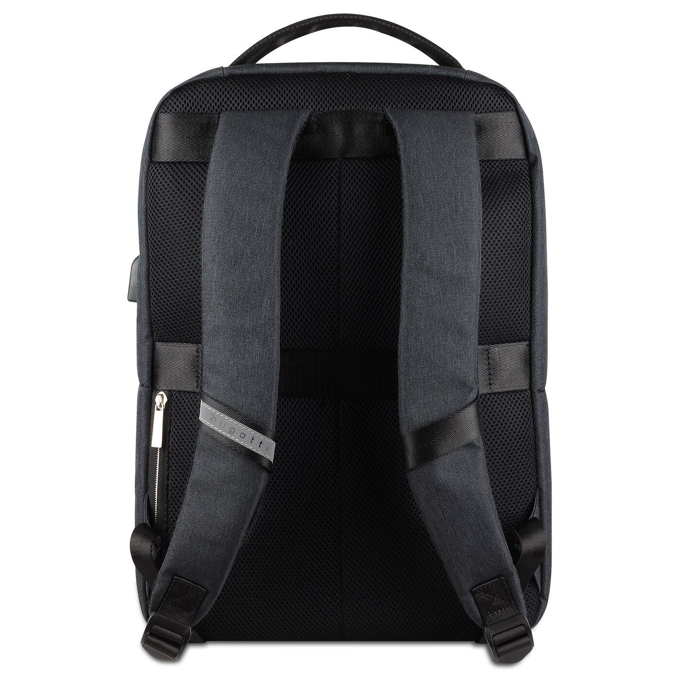 Rucsac barbati, Bugatti, Sera, pentru laptop de 16 inch si documete, Gri antracit