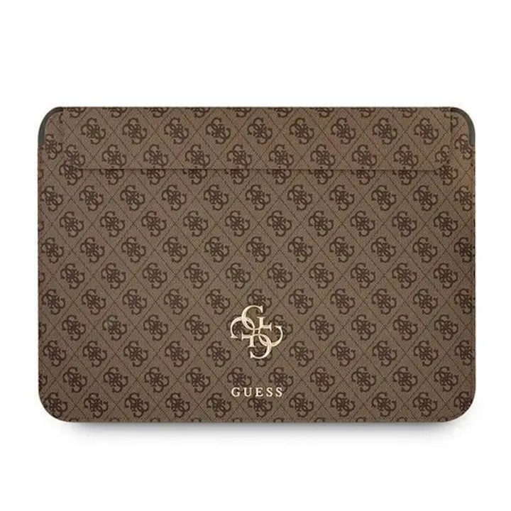 Husa Guess 4G Big Logo compatibila cu laptop 13 inch Brown