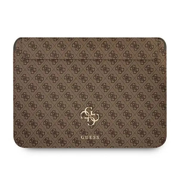 Husa Guess 4G Big Logo compatibila cu laptop 13 inch Brown