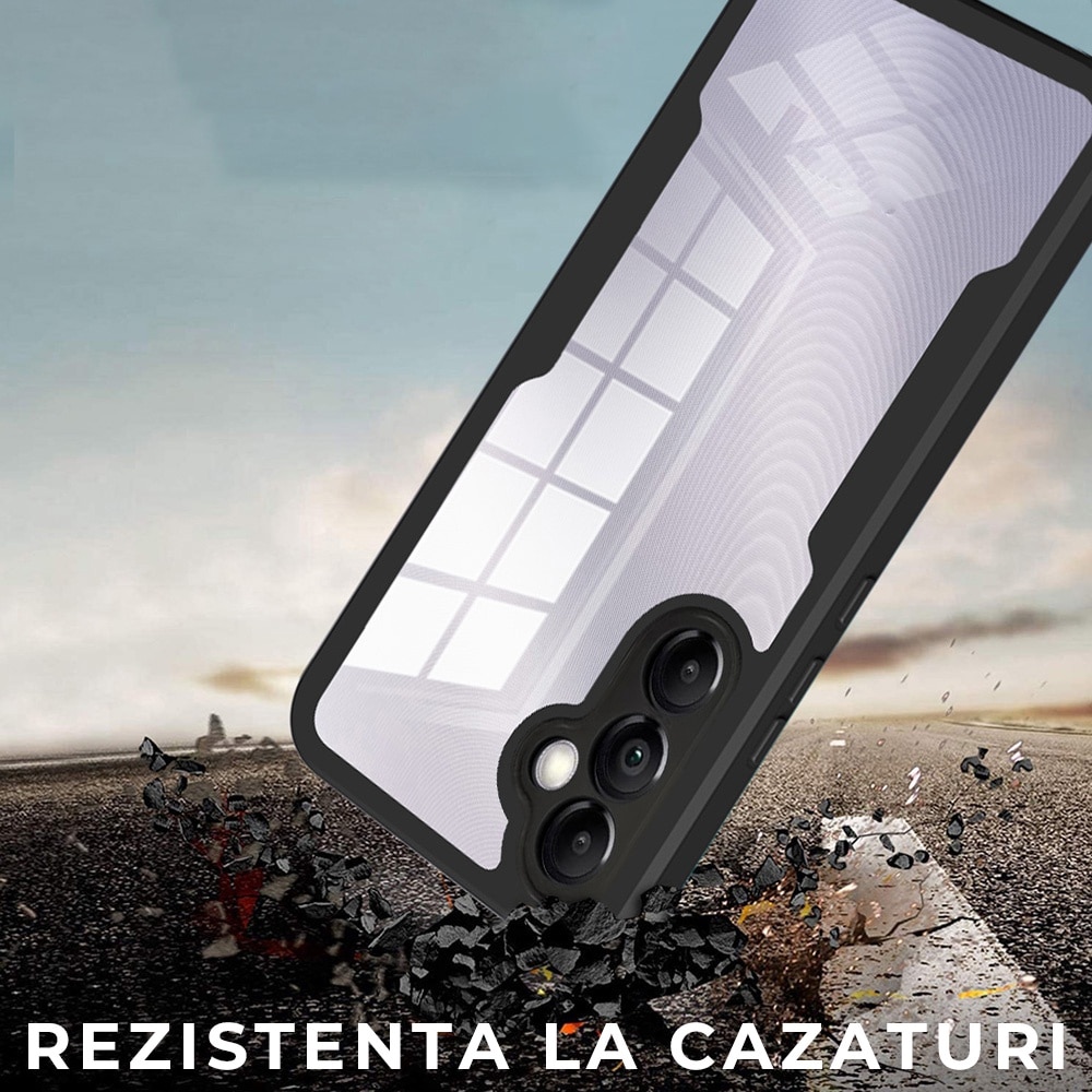 Husa pentru Samsung Galaxy A05s DaDen® ColorVerse 360, Antisoc, Protectie completa spate-ecran, Roz