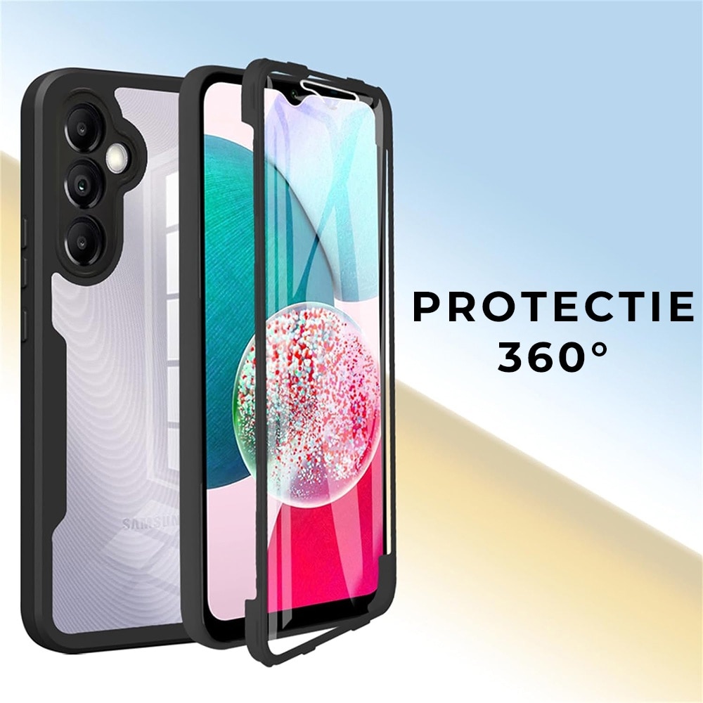 Husa pentru Samsung Galaxy A05s DaDen® ColorVerse 360, Antisoc, Protectie completa spate-ecran, Roz