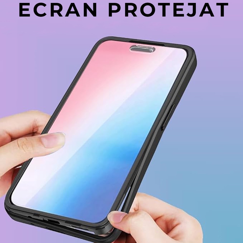 Husa pentru Samsung Galaxy A05s DaDen® ColorVerse 360, Antisoc, Protectie completa spate-ecran, Roz