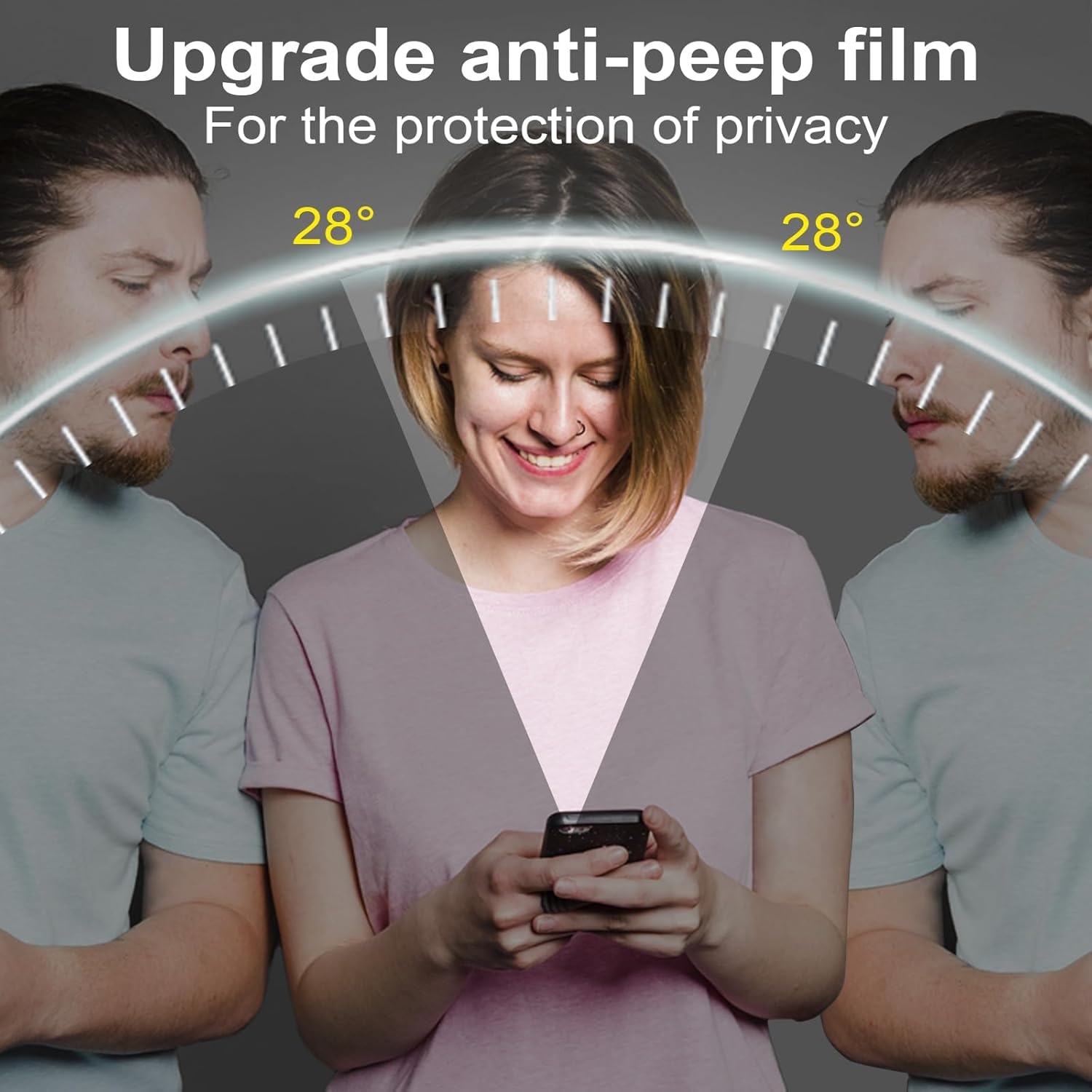 Folie Protectie Privacy Omelivon, pentru Samsung Galaxy S24 Plus / S25 Plus, Sticla Securizata, Margini Negre, Kit Aplicare, Dureaza 9H+, Ultra HD, Anti Amprente