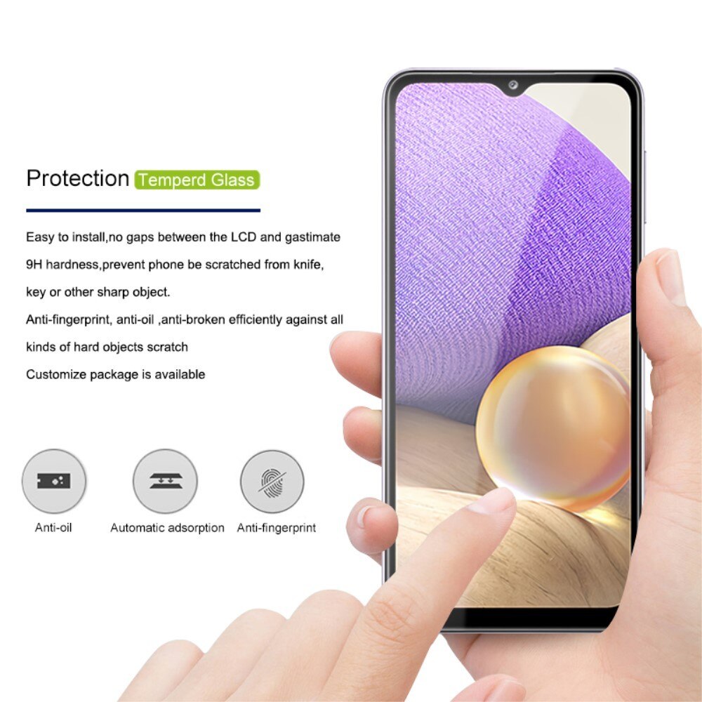 Folie Sticla Securizata Flippy, compatibila cu Samsung A02S, Negru