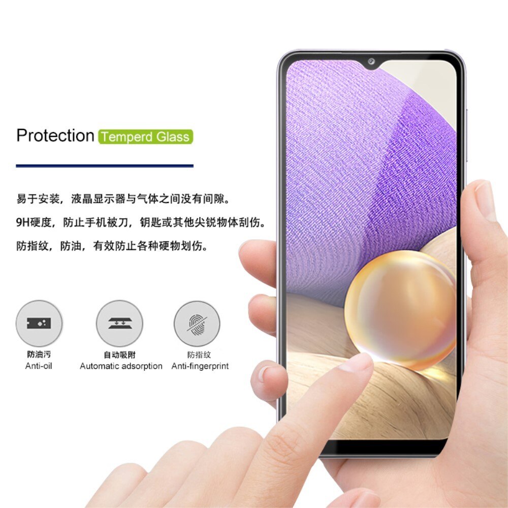 Folie Sticla Securizata Flippy, compatibila cu Samsung A02S, Negru