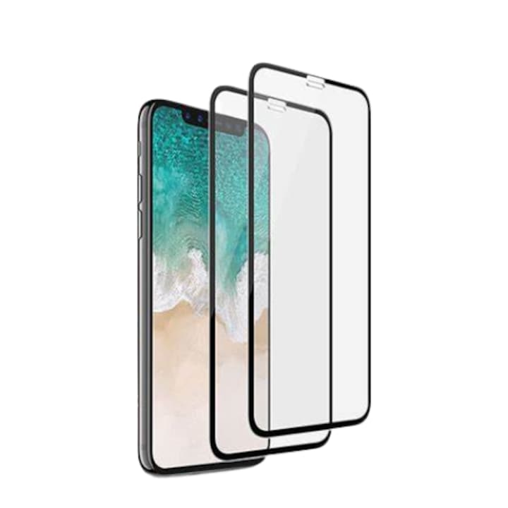 Folie sticla Tempered Glass 20D compatibila cu iPhone XS MAX / 11 PRO MAX, Negru