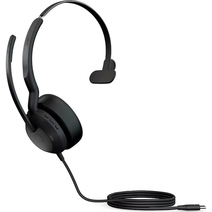 Casti, Jabra, USB-A, Negru