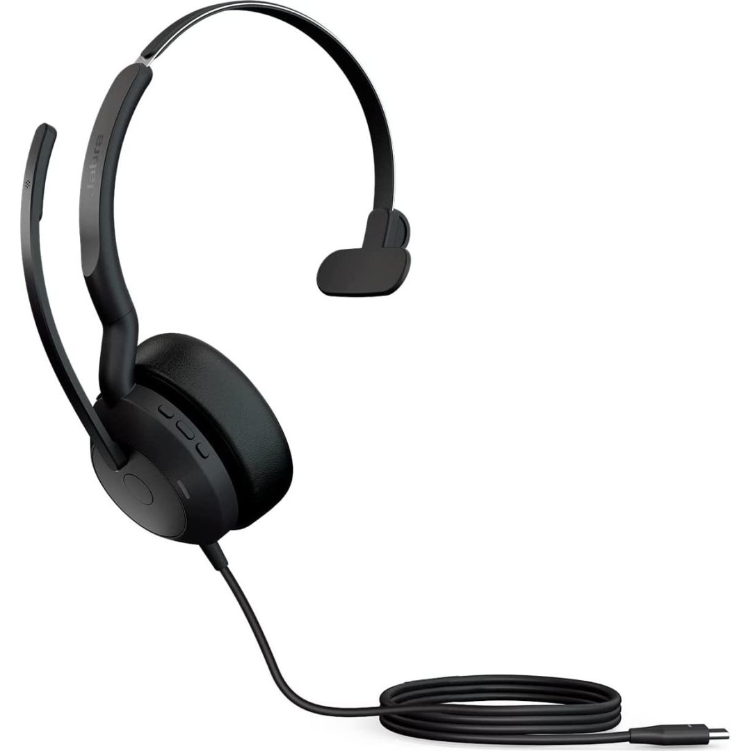 Casti, Jabra, USB-A, Negru