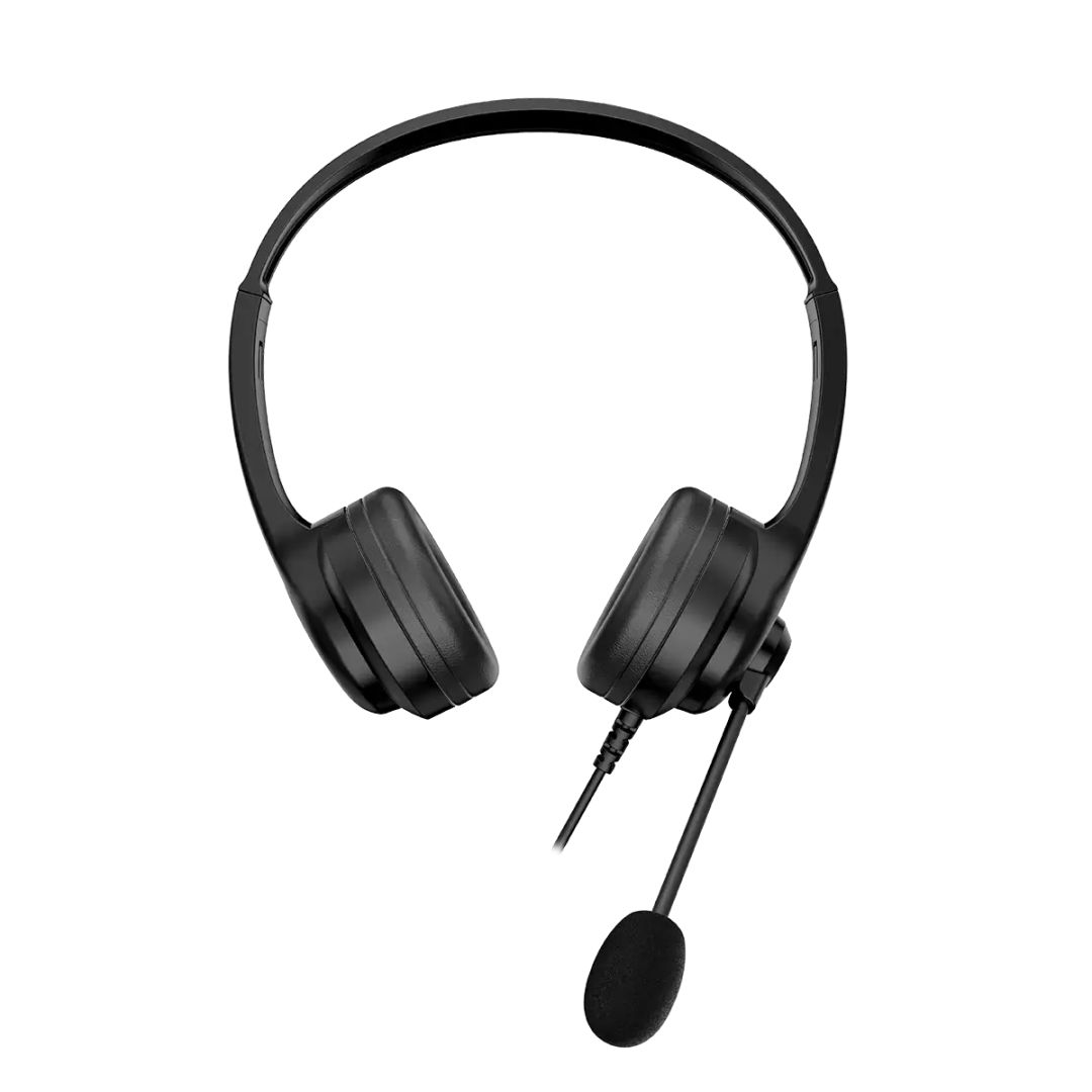 Casti cu fir Genius, HS-235U, microfon, USB, 2.4m, negru