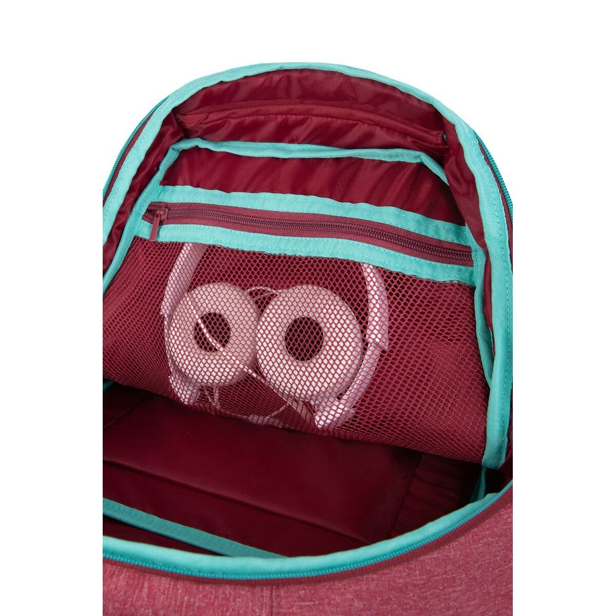 Ghiozdan business CoolPack Groove Snow Burgundy, 41 x 29 x 16 cm, Rosu