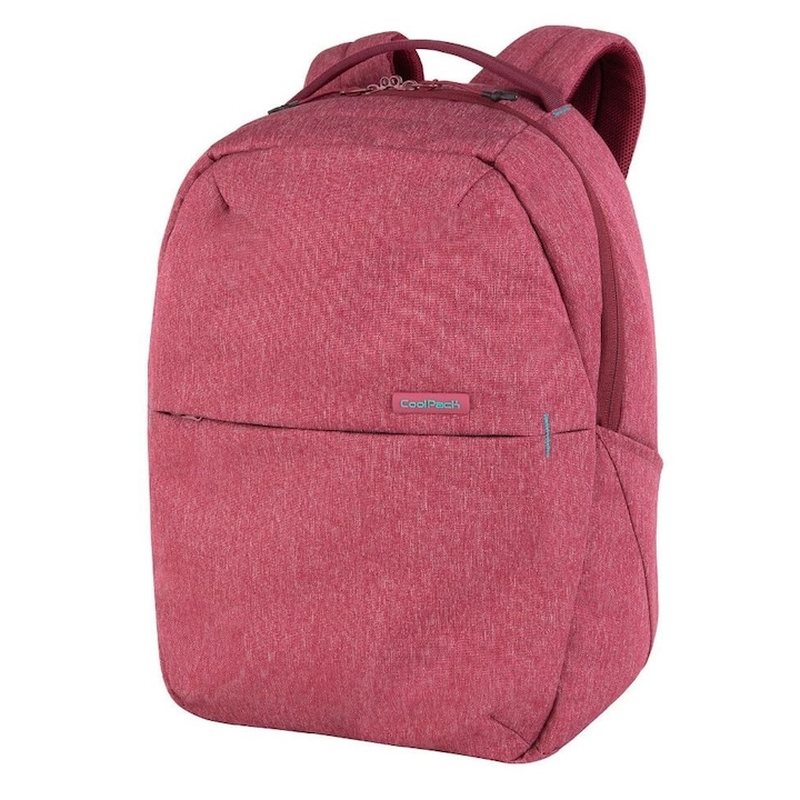 Ghiozdan business CoolPack Groove Snow Burgundy, 41 x 29 x 16 cm, Rosu
