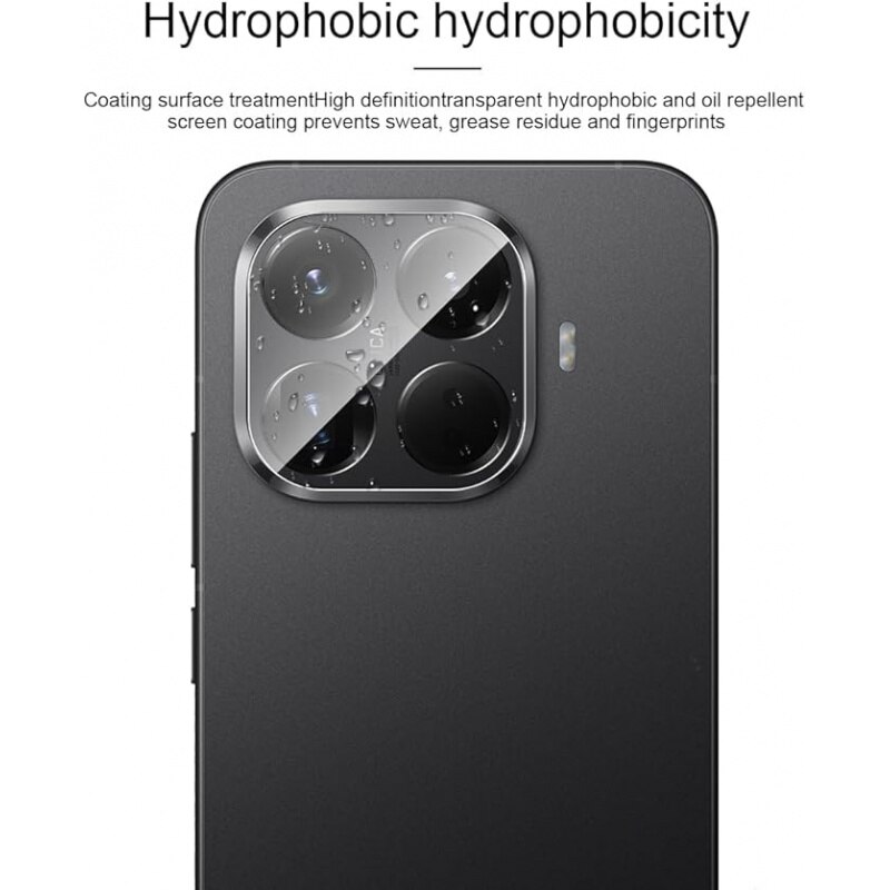 2 Bucate Protector Lentile Camera pentru Xiaomi 15T, Sticla Securizata 9H, Anti-Strapaturi, Rezistent la Explozie, Transparenta HD, Anti-amprente Digitale, Fara Bule
