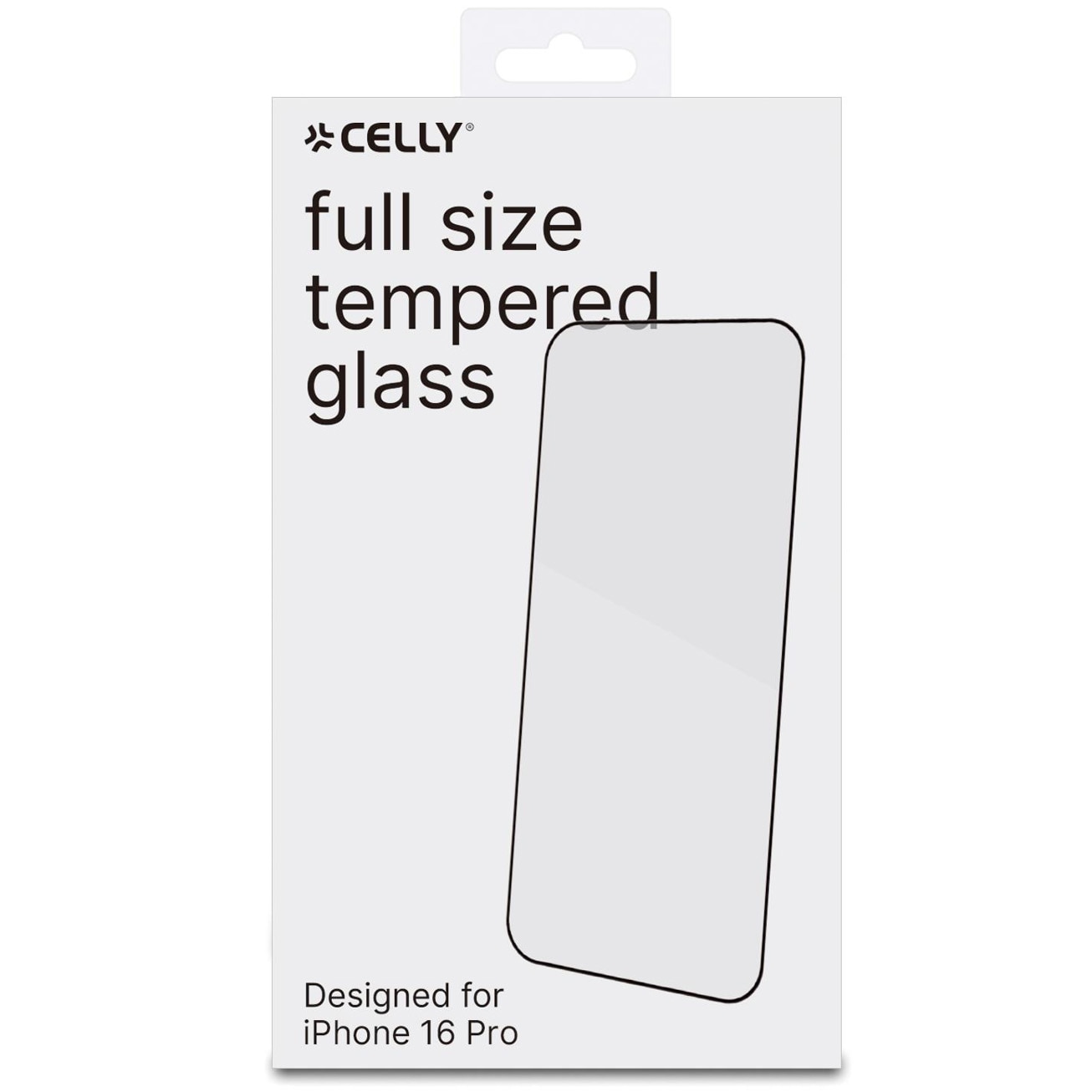 Folie de protectie Celly din sticla pentru iPhone 16 Pro