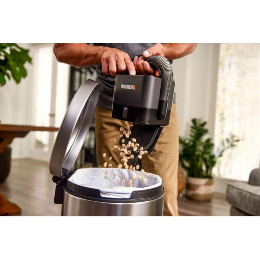 Aspirator Portabil Fara Acumulator Worx Wx030.9 20v 0,21l, Vacuum Maxim. 10 Kpa