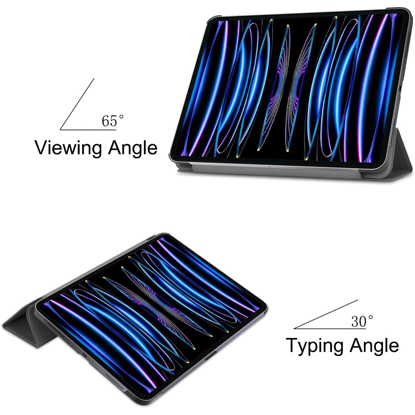Husa Sigloo pentru tableta Honor Pad 10, 12.1" (2025), – Slim, Tri-Fold Magnetic, Piele Ecologica, Stand Reglabil, – model Nightfall