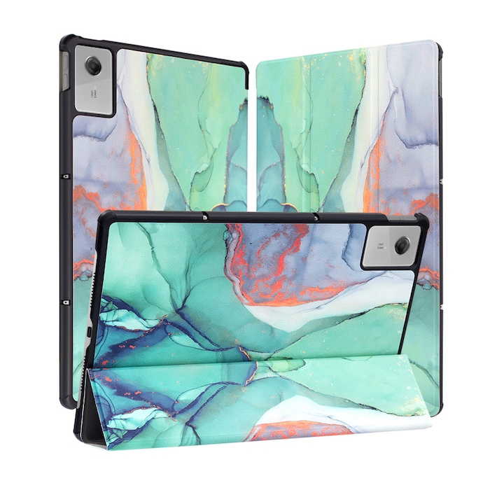 Husa pentru tableta Lenovo Idea Tab Plus 12.1, Accesorio Fold Pro, Green Time