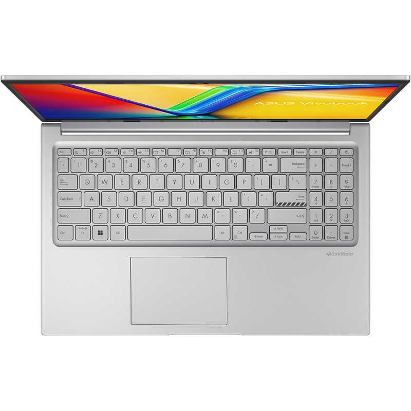 Laptop ASUS 15.6'' Vivobook 15 X1502VA, FHD, Procesor Intel® Core™ i5-13420H (12M Cache, up to 4.60 GHz), 8 cores, 32GB DDR4, 512GB SSD, Intel UHD, No OS, Cool Silver