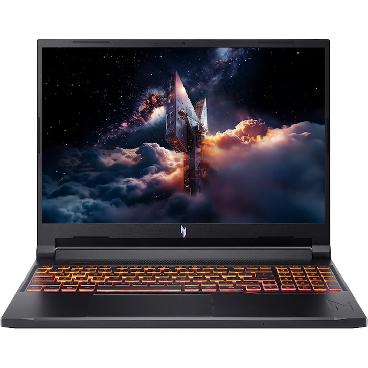 Laptop Acer Gaming 16'' Nitro V 16 AI ANV16-42, WUXGA IPS 180Hz, Procesor AMD Ryzen™ 7 260 (16M Cache, up to 5.1 GHz), 32GB DDR5, 1TB SSD, GeForce RTX 5060 8GB, No OS, Shale Black
