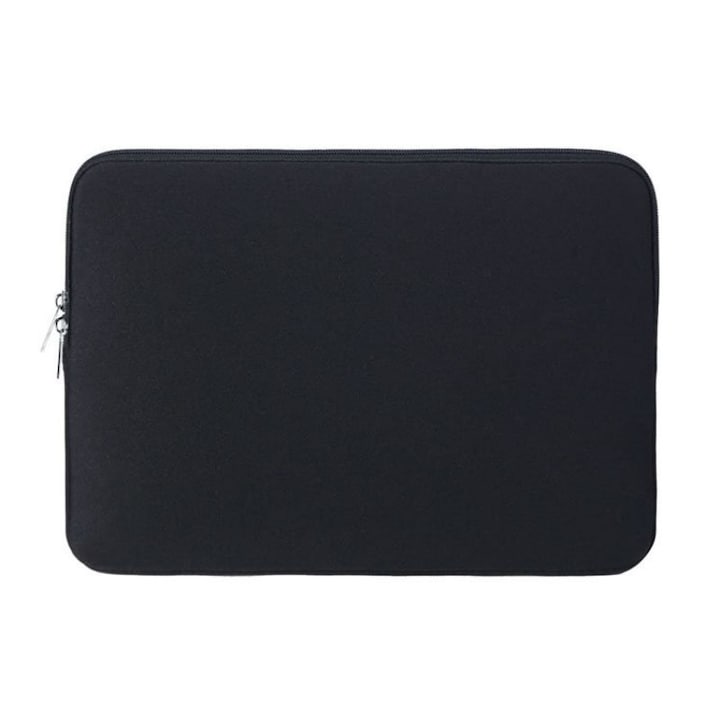 Geantă de birou pentru laptop 15.6 inch, compartiment pentru tabletă, material durabil, negru