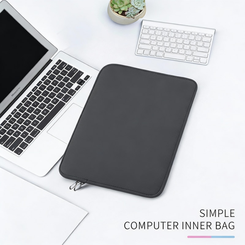 Geantă de birou pentru laptop 15.6 inch, compartiment pentru tabletă, material durabil, negru