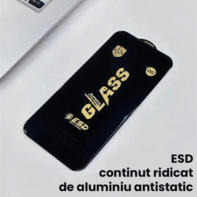 Folie de Protectie pentru Oppo Reno8 T, Flippy, Sticla Securizata ESD, Margini Negre, Rezistenta la Zgirieturi, Antistatica, 0.35 mm, Transparenta