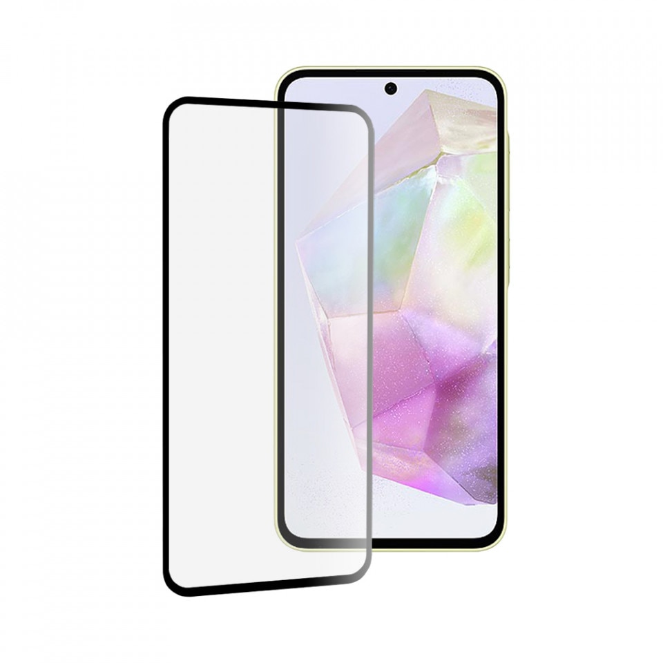 Folie sticla pentru Samsung Galaxy A35 5G / A55 5G, full glue, SKYDDAR 9H - Negru