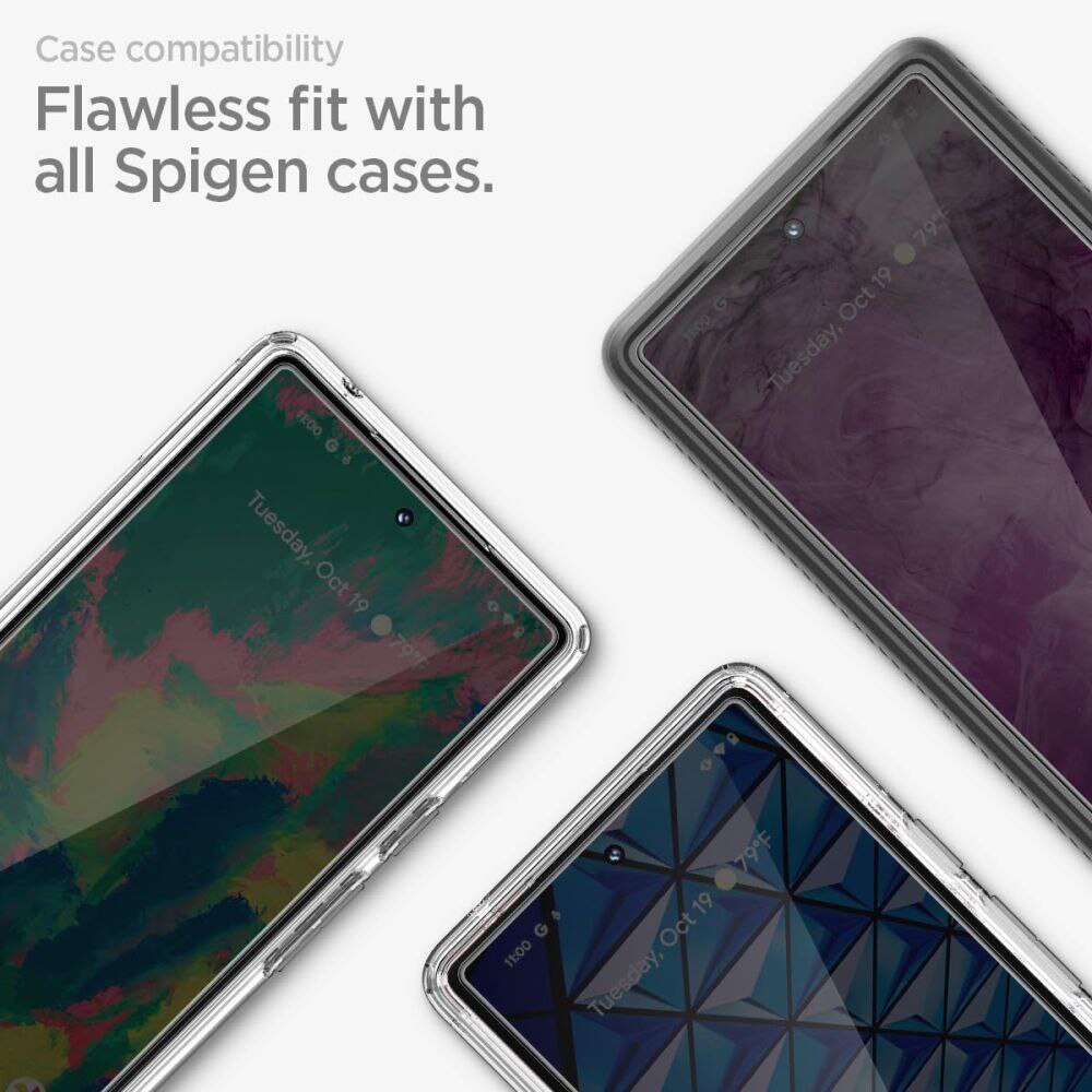 Set 2 folii pentru Google Pixel 8 Pro, Spigen Glas.TR Align Master, transparent