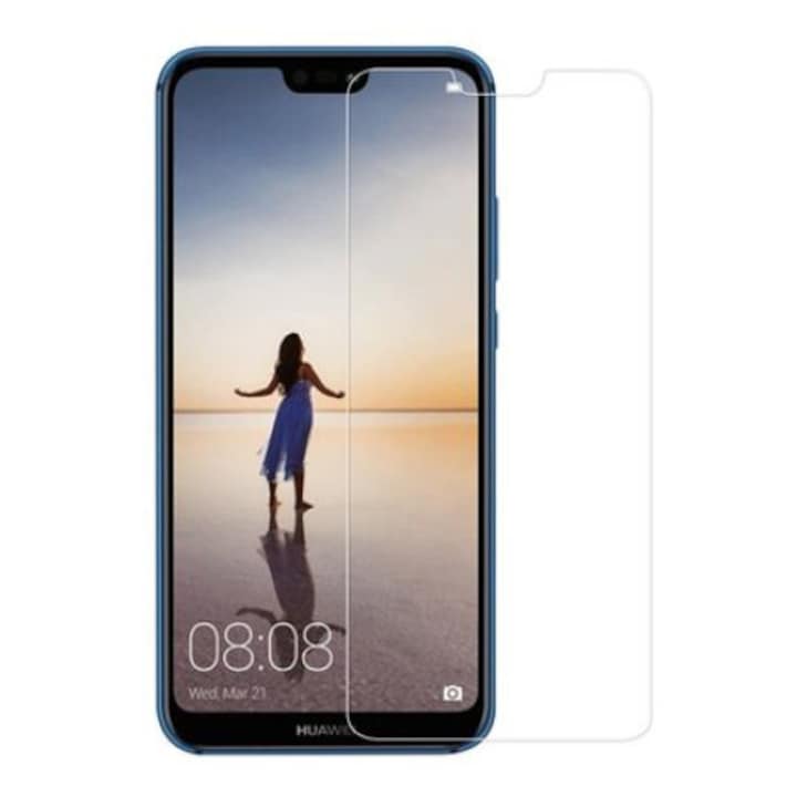 Folie din sticla securizata transparenta compatibila Huawei P20 Lite