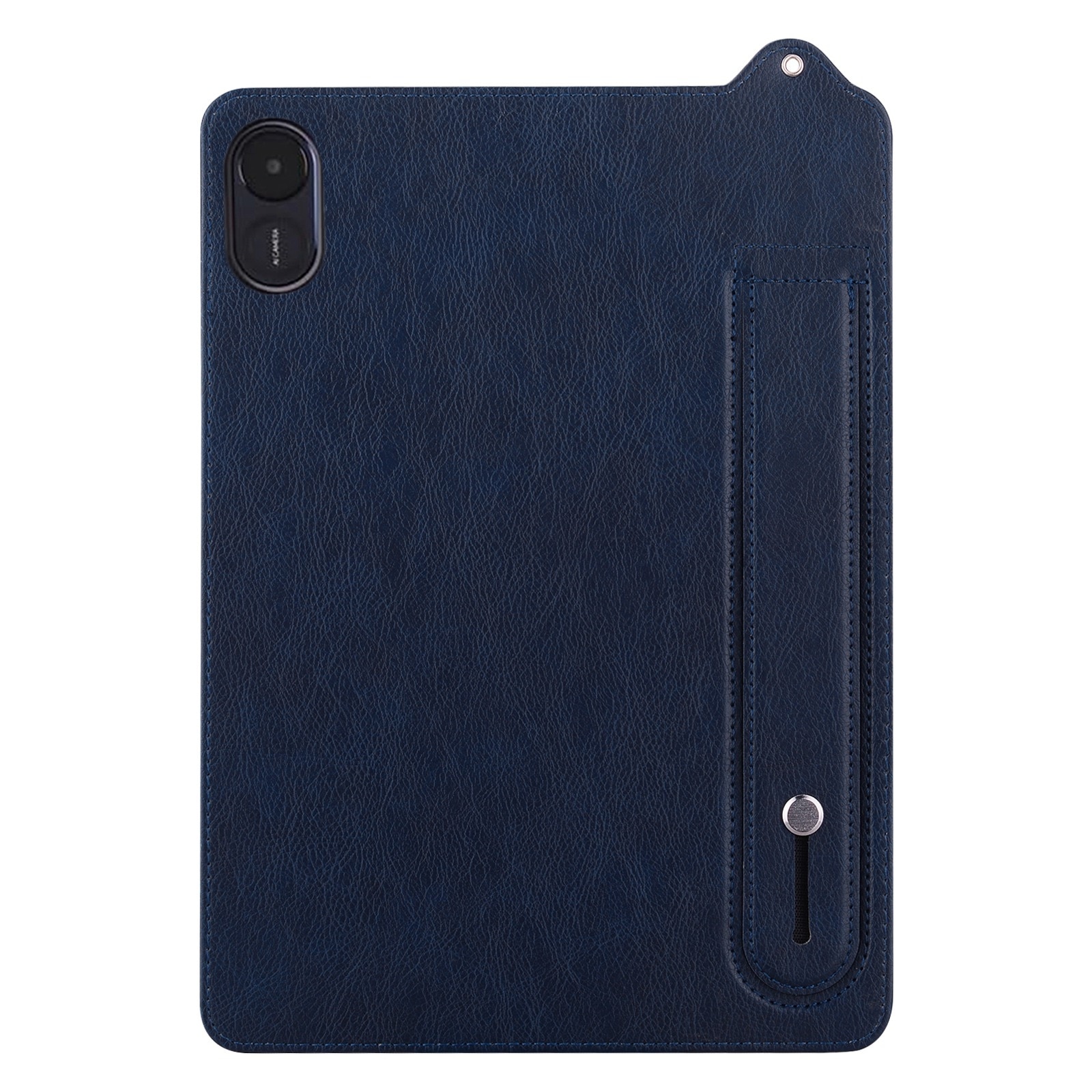 Husa tableta pentru Honor Pad X8a 11 2024 TPU, spate din piele, cu breloc de mana (albastru inchis)