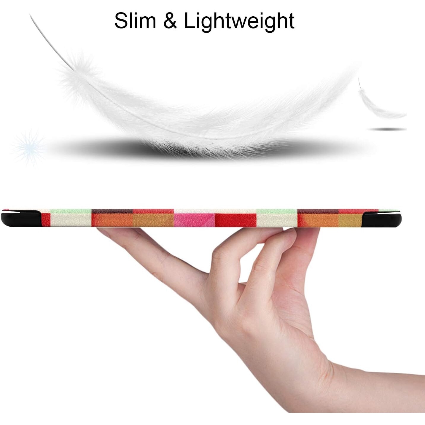 Husa pentru Samsung Galaxy Tab S10 Ultra, S9 Ultra, S8 Ultra,14.6 inch, Ultra-Ligh/ Slim tip stand, cu functie sleep/wake-up si slot pentru stylus, Smart Cover, model Mosaic, Sigloo