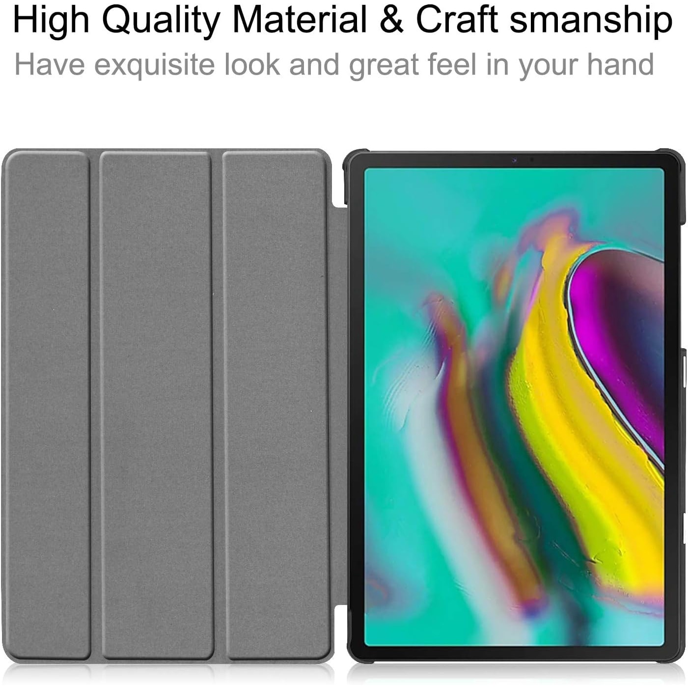 Husa pentru Samsung Galaxy Tab S10 Ultra, S9 Ultra, S8 Ultra,14.6 inch, Ultra-Ligh/ Slim tip stand, cu functie sleep/wake-up si slot pentru stylus, Smart Cover, model Mosaic, Sigloo
