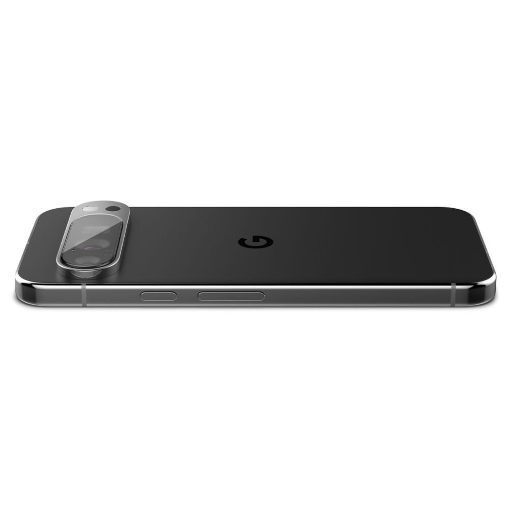 Set 2 protectii sticla camera foto Spigen Optik EZ FIT compatibil cu Google Pixel 9 Pro Crystal Clear