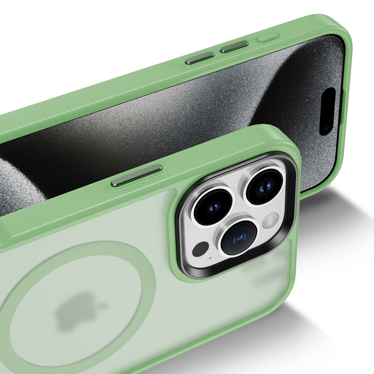 Husa pentru iPhone 16 Pro Max, Husa de Protectie, AIM TO POWER, Compatibila cu telefon Apple, MagSafe - Verde