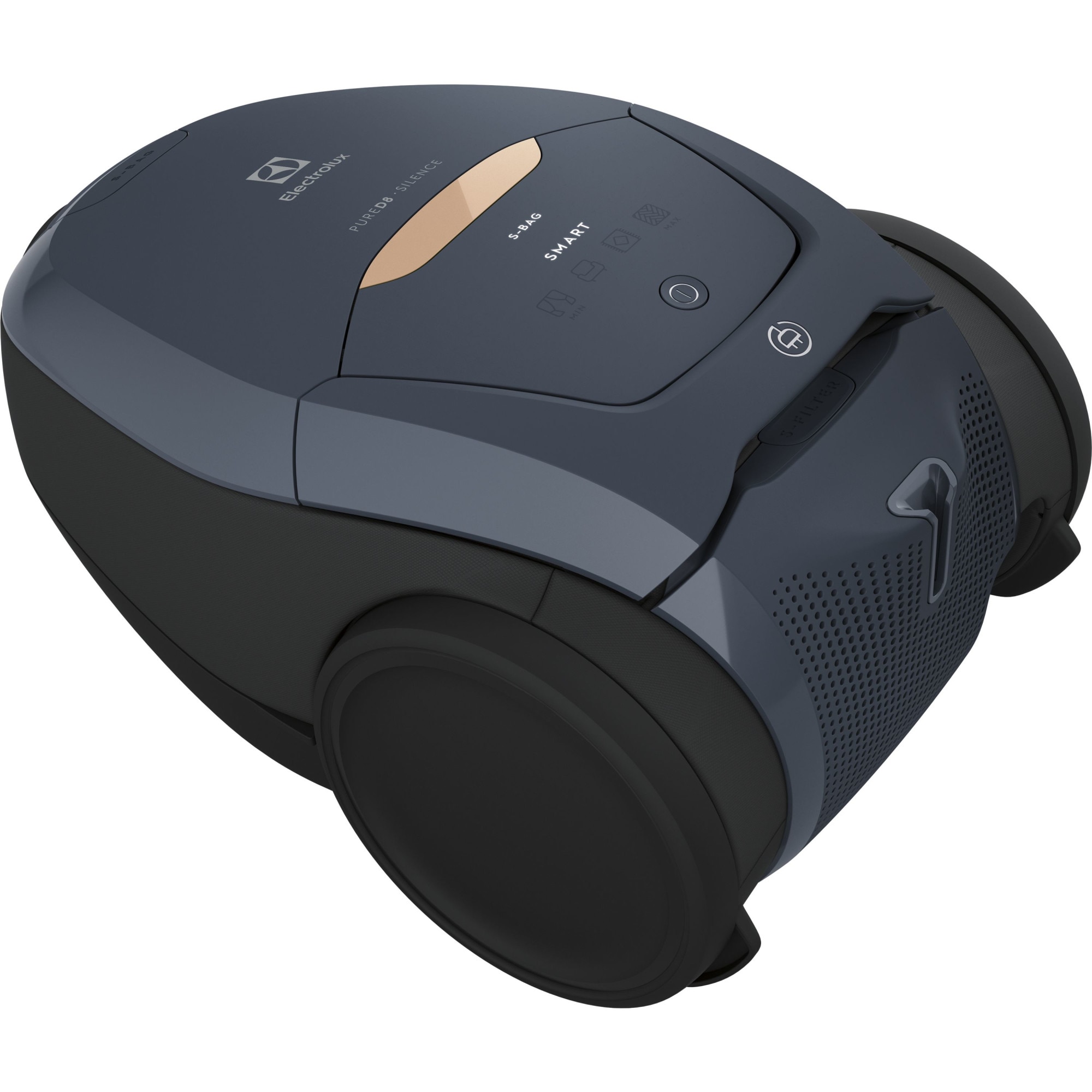 Aspirator cu sac Electrolux PD82-8DB, 500W, functie SmartMode, kit pentru animale de companie, nivel zgomot 57 dB, negru/bleumarin