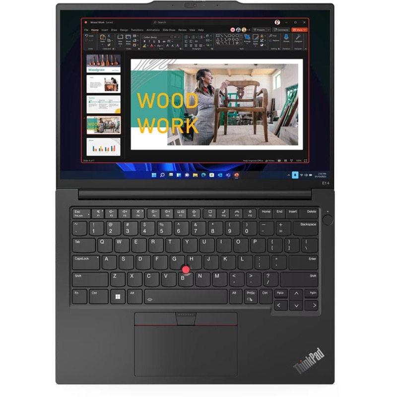 Laptop Lenovo ThinkPad E14 Gen 6 cu procesor AMD Ryzen™ 5 7535HS pana la 4.55 GHz, 14", WUXGA, IPS, 8GB DDR5, 512GB SSD, AMD Radeon™ 660M Graphics, No OS