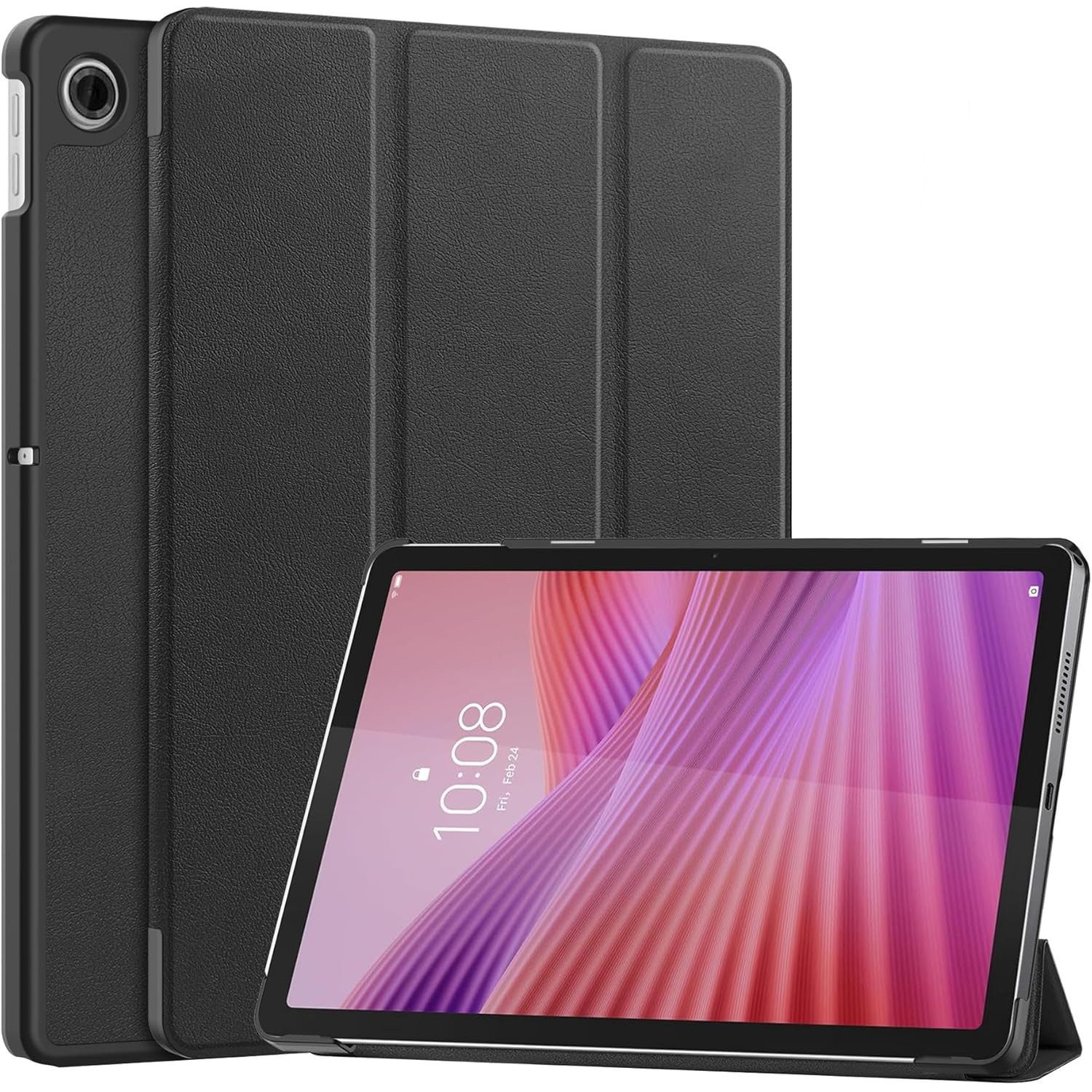 Husa tableta Omelivon pentru Lenovo Tab 10.1" 2025, auto sleep/wake, suport, negru