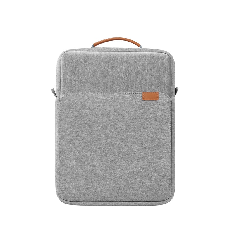 Geanta de umar pentru tablete, 13 inch, capacitate mare, curea de umar reglabila, material din panza Oxford, rezistent la uzura / impermeabil / rezistent la socuri, usor de transportat, gri