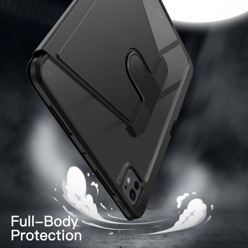 Husa 360 Smart Cover compatibila cu iPad Pro 11" M4/M5 2024/2025, Pencil Slot Rebound, Wake-Sleep, Camera Protection