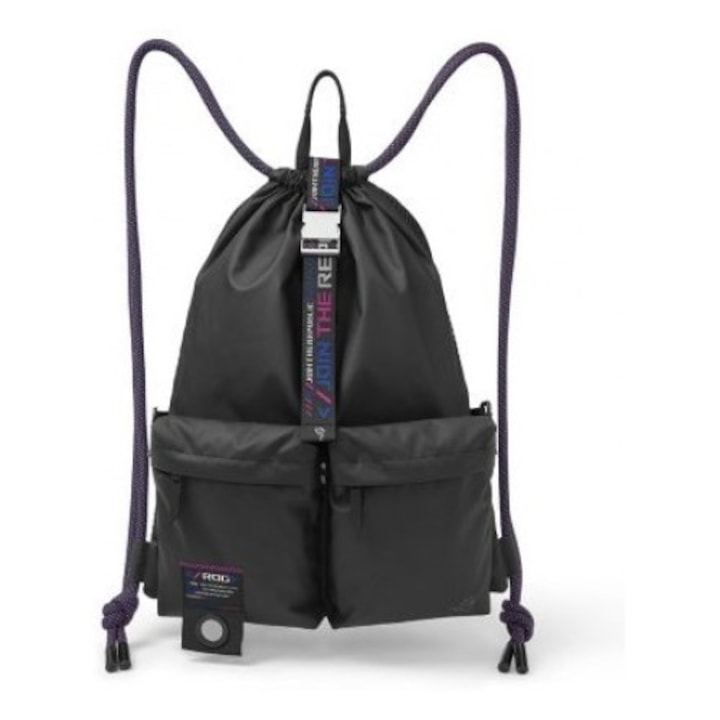 Geanta laptop, Asus, ROG Slash, Poliester, Negru