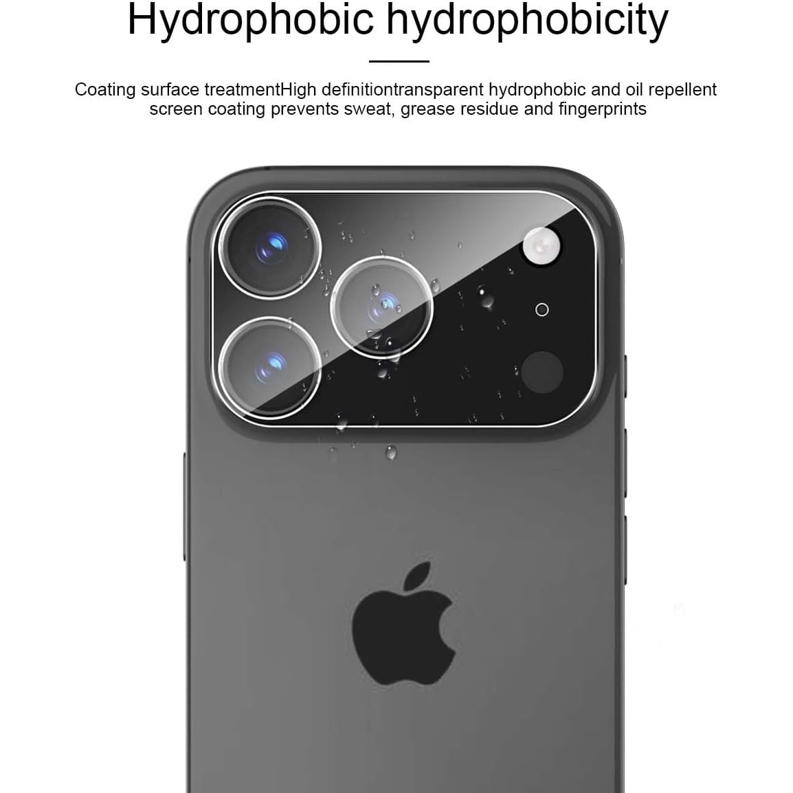 Protector de lentila pentru camera pentru iPhone 17 Pro, sticla securizata 9H, antizgarieturi, compatibil cu carcasa, nu afecteaza fotografiile nocturne, HD Clear, MDUG®, pachet de 2, transparent