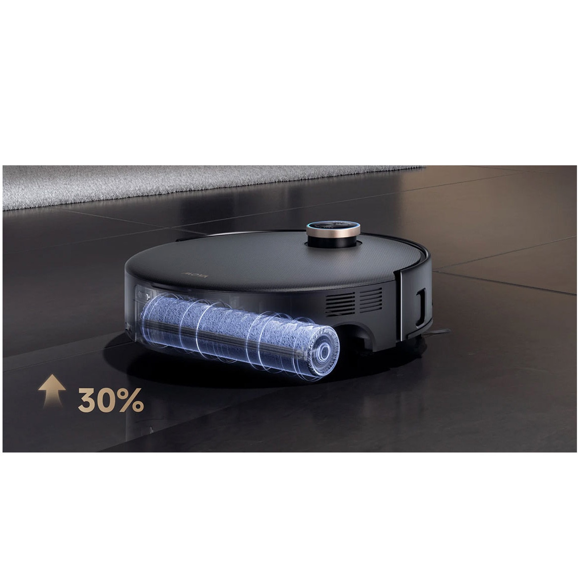 Robot aspirator si mop MOVA Z60 Ultra Roller Complete, 28.000Pa, auto-curatare, DuoBrush anti-incurcare, statie inteligenta, Negru