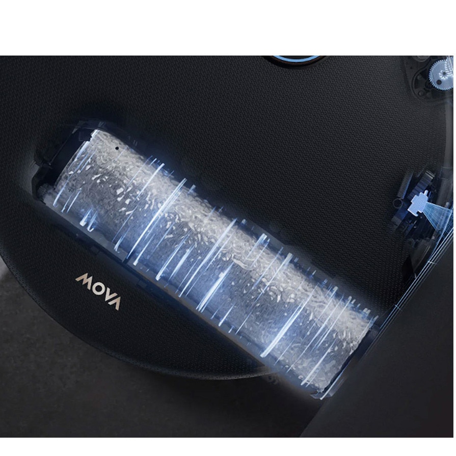 Robot aspirator si mop MOVA Z60 Ultra Roller Complete, 28.000Pa, auto-curatare, DuoBrush anti-incurcare, statie inteligenta, Negru