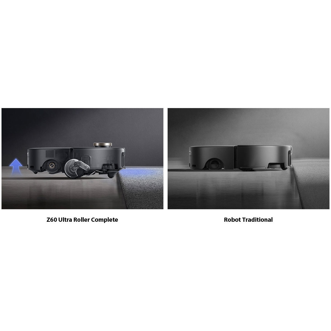 Robot aspirator si mop MOVA Z60 Ultra Roller Complete, 28.000Pa, auto-curatare, DuoBrush anti-incurcare, statie inteligenta, Negru