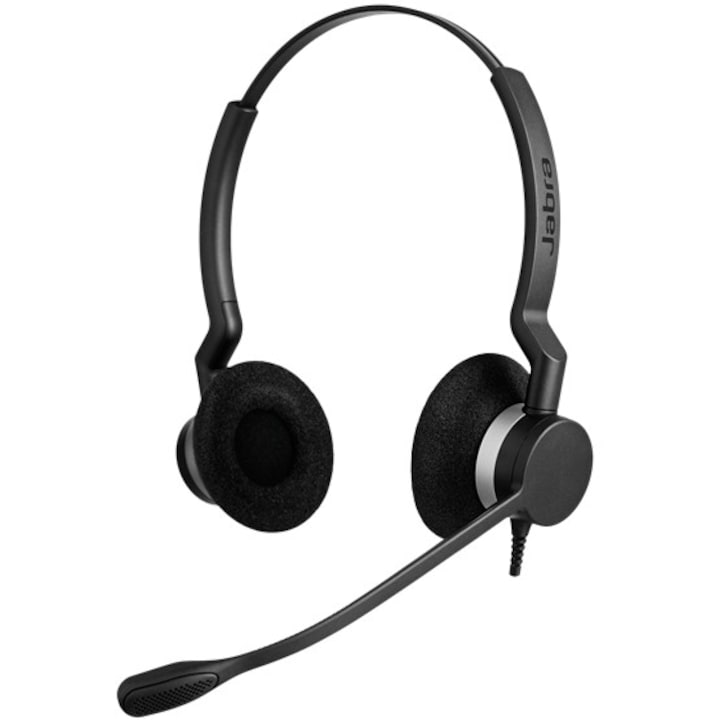 Casti BIZ 2300 QD, Jabra, Argintiu/Negru