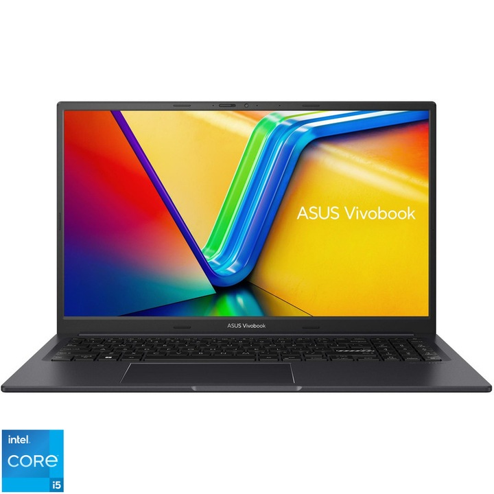 Laptop ASUS 15.6'' Vivobook 15X K3504, FHD, Procesor Intel® Core™ i5-1240P (12M Cache, up to 4.40 GHz), 12 cores, 40GB DDR4, 512GB SSD, Intel Iris Xe, No OS, Indie Black