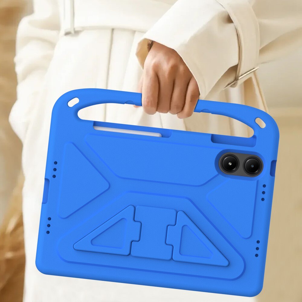 Husa pentru copii XGSM pentru Xiaomi Redmi Pad Pro, cu maner, albastru, protectie extrema, suport integrat